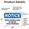 Signmission Video Surveillance In Use On These Premises OSHA Notice Sign, Vinyl Decal, 18in W x 12in L, 2PK OS-2PACK-NS-D-1218-L-16812 - alternate 3